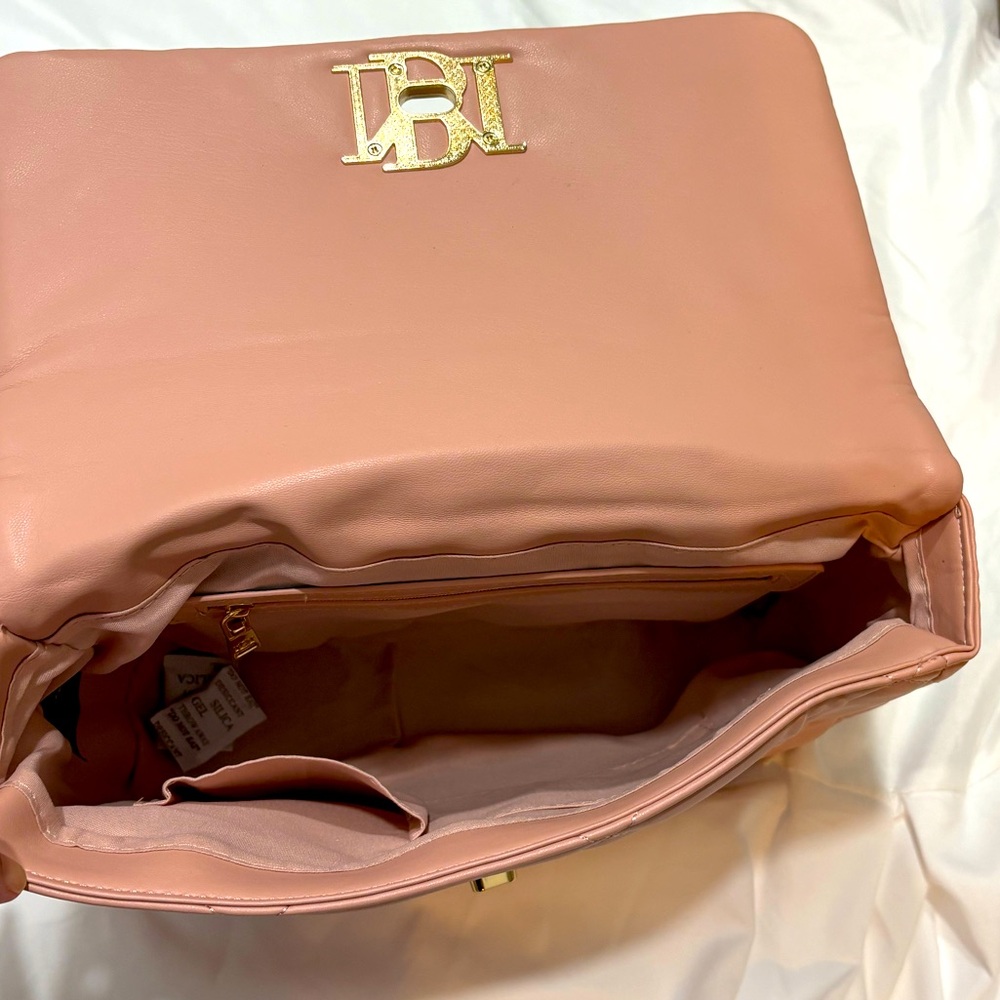 Badgley Mischka Pink Quilted Crossbody Bag (NWT) - Picture 4 of 6